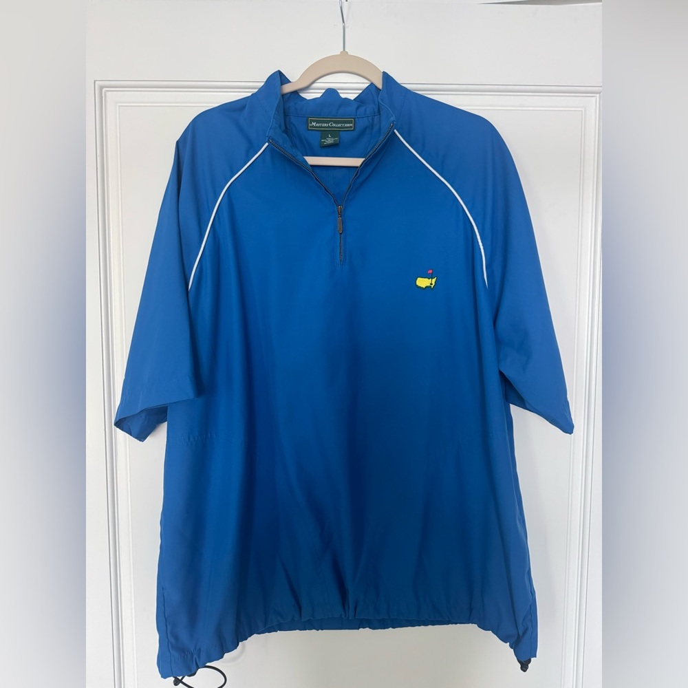 Blue Masters Half-Zip Pullover with Logo L